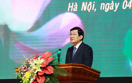 ປະທານປະເທດ ເຈືອງເຕິ໋ນຊາງ ຍ້ອງຍໍສັນລະເສີນກຳລັງຕຳຫຼວດປະຊາຊົນ